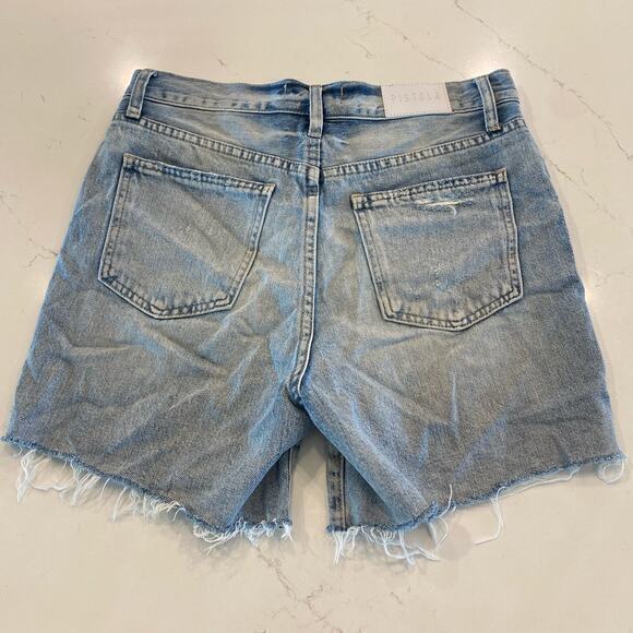 Pistola Devin High Rise Mom Cut Off Jean Shorts in Finesse Size‎ 27 - Picture 3 of 11